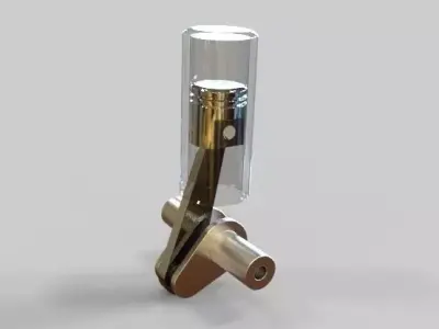 cylinder piston motion simulation by UG NX6 3D model