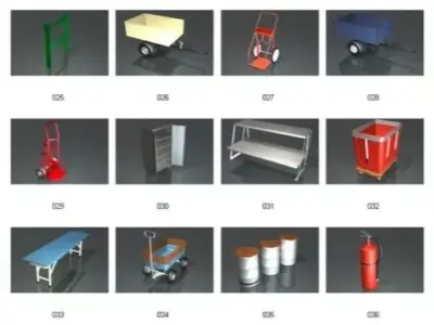 Dosch 3D - Industrial Objects V2 3D model