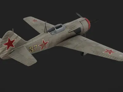 Lavotchkin La-11 Low-poly 3D model