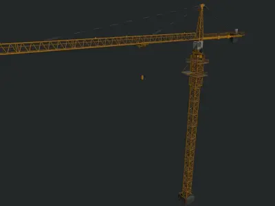 Tower Crane 3D model from CGTrader