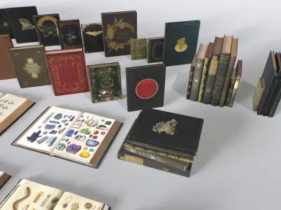 RPG Books Low-poly 3D model