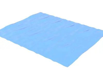 Seamless looping river segment Free low-poly 3D model