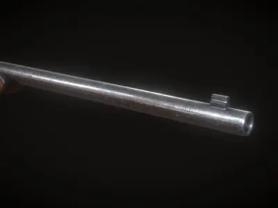 Springfield model 1873 Low-poly 3D model