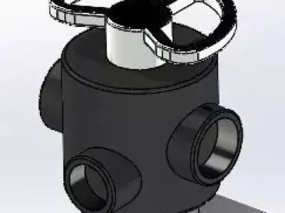 Valve RUN XIN F56D 3D model