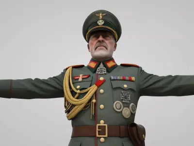  German soldier 3D model 3D model