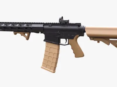 AR-15 Carbine Rifle  Free 3D model