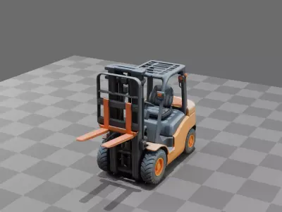 Forklift Vehicle 3D model