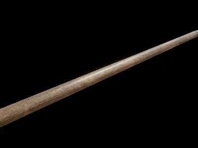 Viking throwing spear Low-poly 3D model