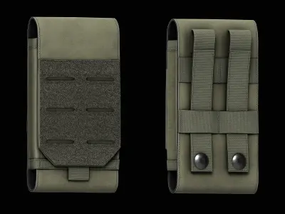 Universal Tactical Molle Mobile Phone Low-poly 3D model