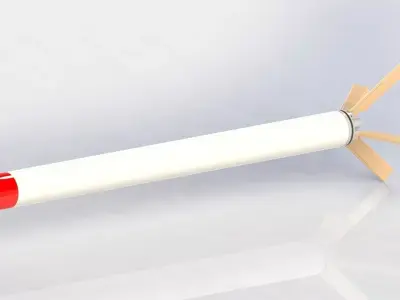Rocket MK 40 FFAR Free 3D model