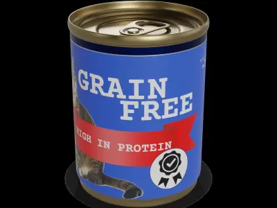 Canned cat food Canned Cat Food 3D model purchase