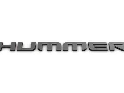 hummer logo 3D model by Sergey