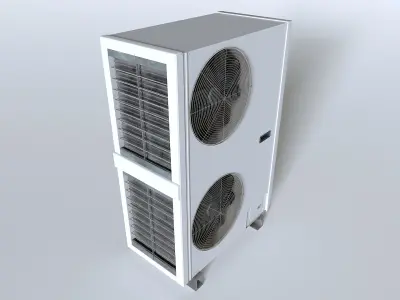 Rooftop AC hvac unit 2 Low-poly 3D model