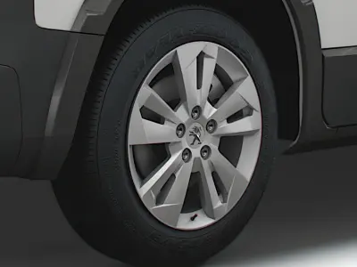 Peugeot Rifter 2020 wheel 3D model