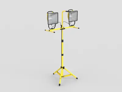 Halogen work lights  3D model