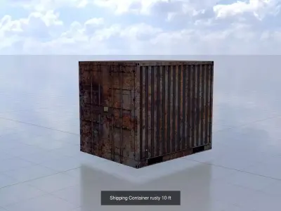 Rusty Cargo-Containers all Versions 3D Model Pack