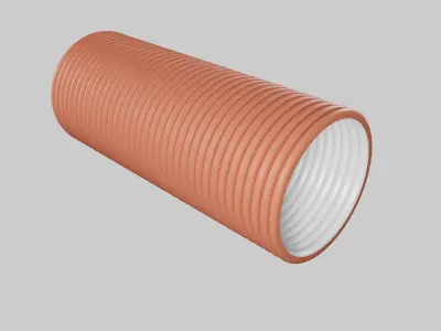 Corrugated pipes PLAST R-PP 3D model