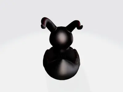 Duck evil 3d model Low-poly 3D model