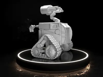 Wall E Robot  Low-poly 3D model
