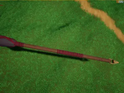 Stylized Spear - Game-Ready 3D Model Low-poly 3D model
