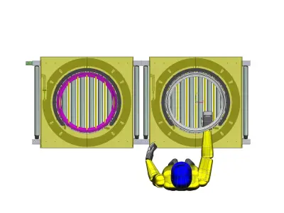 CIRCULAR SHEET FEEDING SYSTEM 3D model