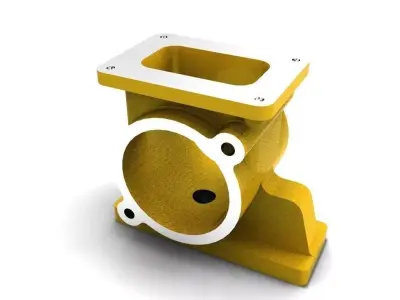 Cast Iron Block Free 3D model