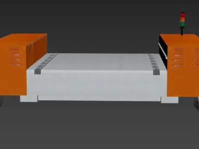 Shuttle equipment Low-poly 3D model