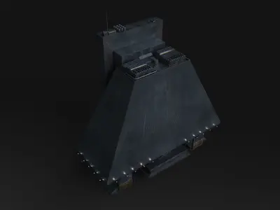 Brutalis Scifi Building 08 3D model