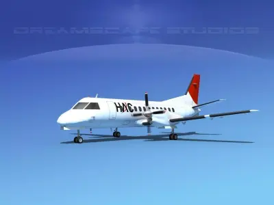 SAAB SF340 HAL 3D model