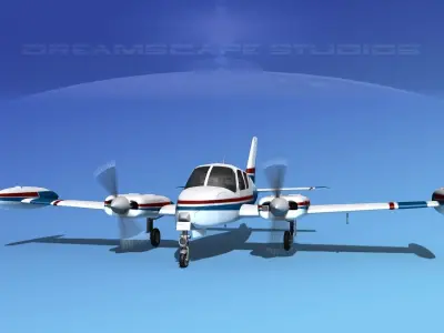 Cessna 310 V02 3D model