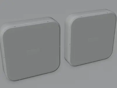 Box Fan with 4K and 2K Textures Low-poly 3D model