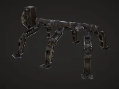 spider bot Low-poly 3D model purchase