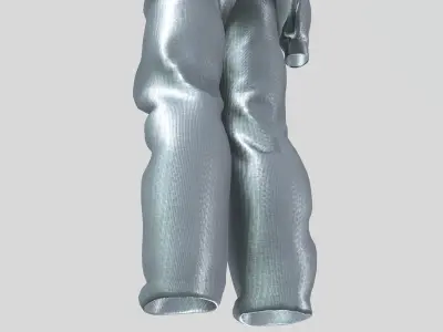 Heat resistant safety suit 3D model