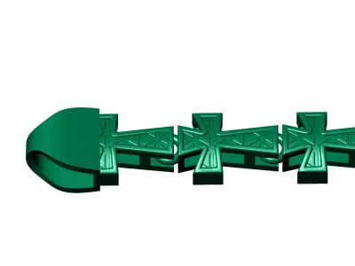 5 Size  Top Selling Antique Jesus Cross 3D 3D Model Pack