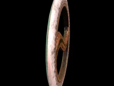 HIE Game Ready Chakram D180205 Low-poly 3D model