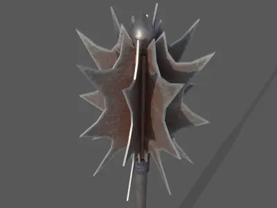 medieval mace Low-poly 3D model order