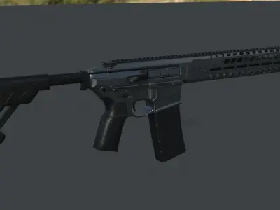 SIG MCX Virtus Low-poly 3D model