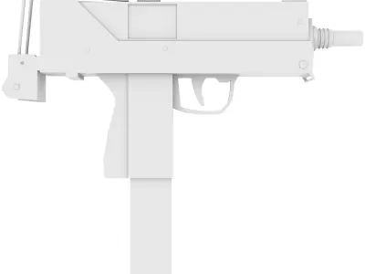 MAC-10 submachine gun 3D model