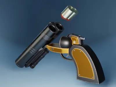 Shotgun pistol 3D model