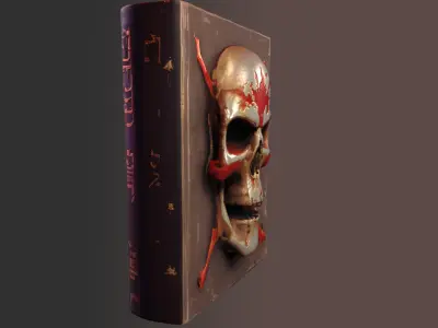 EvilBook Low-poly 3D model