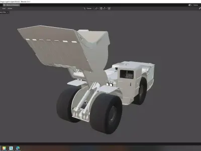 Articulated Load Haul Dump Low-poly 3D model
