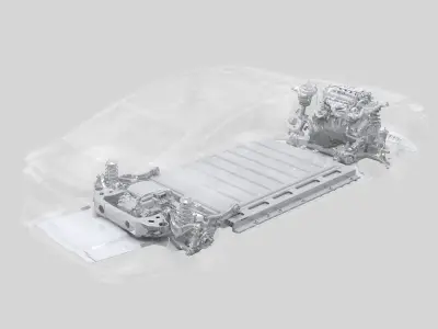 Automobile chassis 3D model