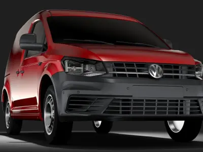 Volkswagen Caddy Panel Van L1 2RD 2017 3D model