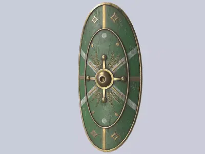 Scutum Low-poly 3D model