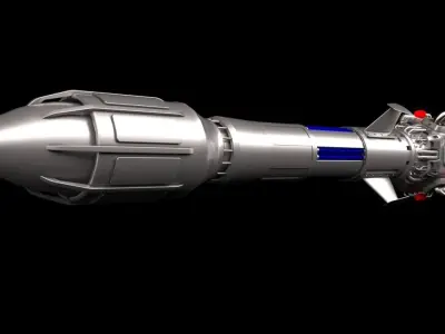 SciFi Missile 3D model