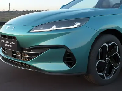 2026 BYD Seal 6 DM-i Touring Low-poly 3D model
