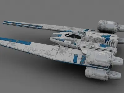 Rogue one UWING Ship 3D model