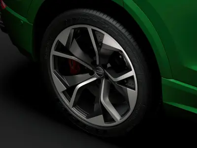 Audi RS Q8 2020 wheel 3D model