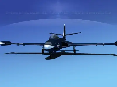 McDonnell F2H2 Banshee V02 3D model