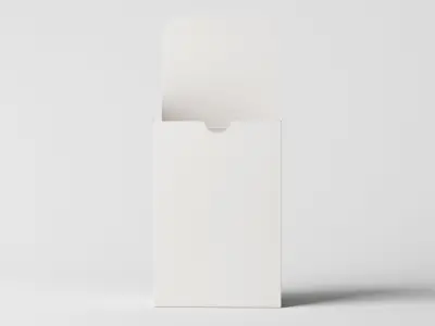 Tuck Top Box Low-poly 3D model